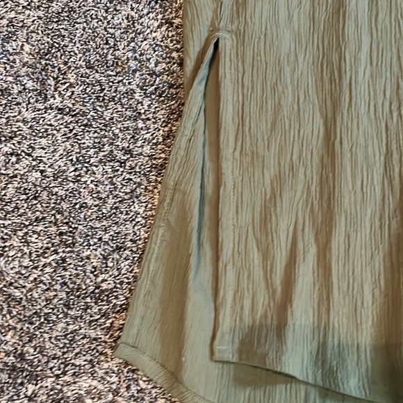 BOGO FREE H&M Shirt Dress Crinkle Cotton Dress - Picture 3 of 9